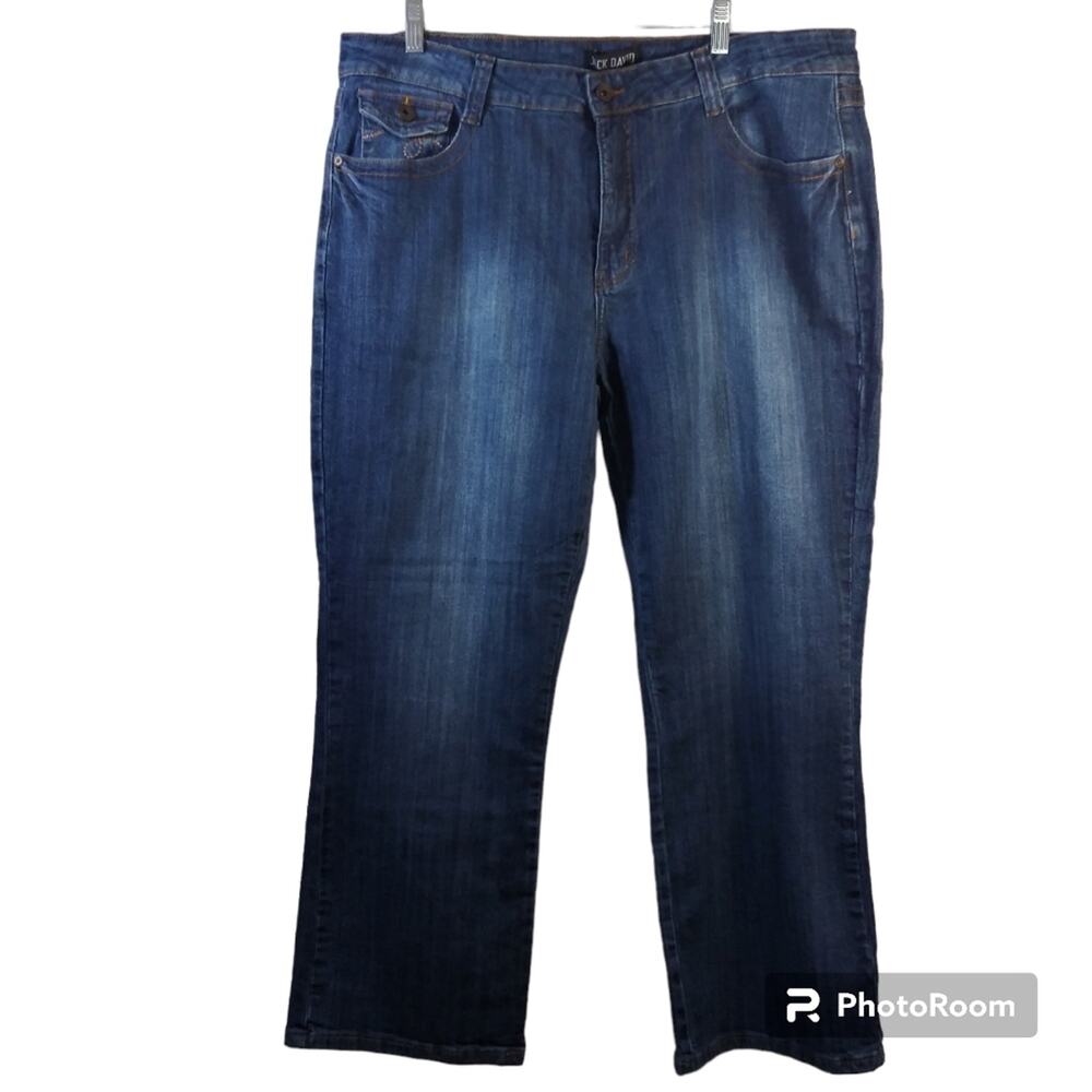 Jack David Blue Boot Cut Jeans Plus Size 24